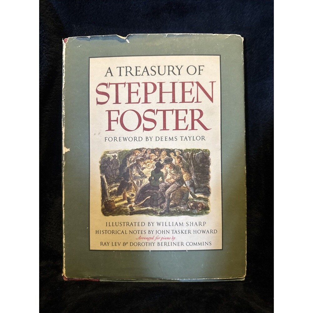 A Treasury of STEPHEN FOSTER Illustrated 1946 FIRST Edition BLACK Americana